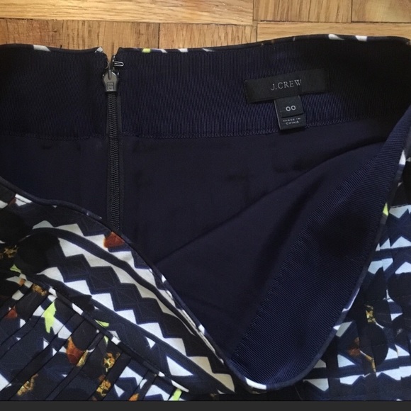 JCrew floral pleated geo skirt - Picture 5 of 8